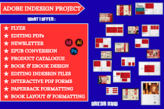 do adobe indesign for brochure, book, ebook, magazine PDF formatting