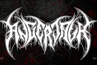 draw custom metal logo for your band or merch