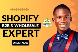 setup shopify b2b wholesale with custom pricing and retail access