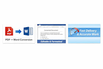 convert PDF to editable word document