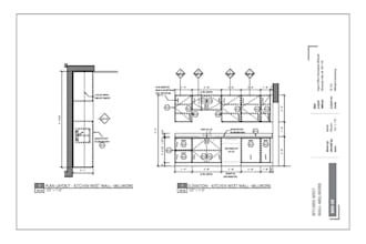 draft cabinetry, joinery, and millwork shop drawings