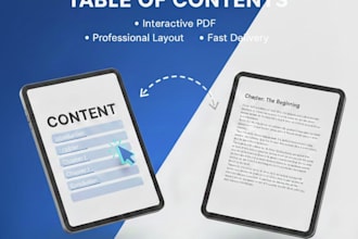 create clickable table of content, page numbering in ms word