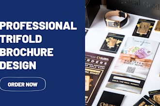 design business brochure, trifold brochure design