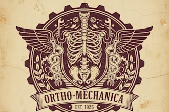design a unique vintage orthopedic logo