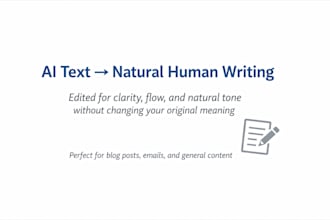 edit and transform ai text for natural clarity and tone