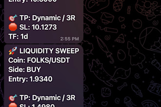 automate your trading strategy by creating telegram alert bot
