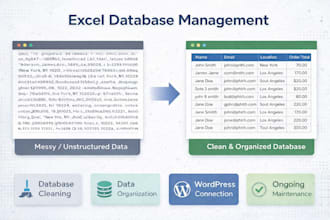 manage, clean and connect your excel or google sheets database