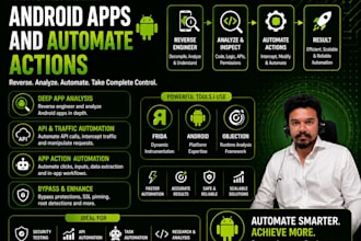 reverse engineer android apps and automate actions