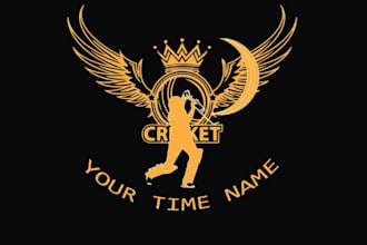design an eye catching cricket tournament or event logo