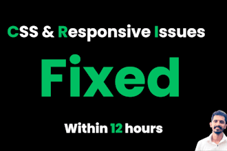 fix nextjs bugs, css issues, or responsive errors within 12h