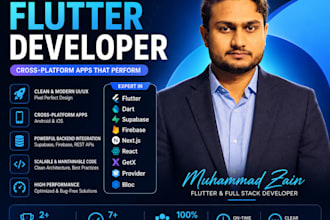 build a professional flutter mobile app for android and ios
