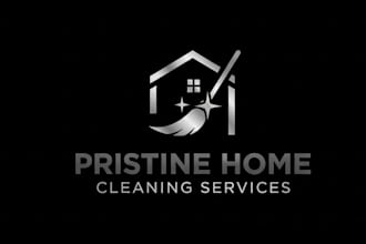 design sleek and clean house logo for your home brand