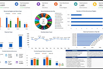 create proffessional excel dashboards and KPI reports