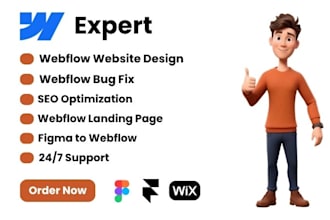 webflow website design fix webflow figma to webflow bug fix