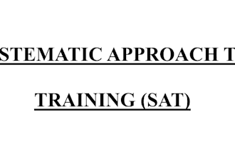 design professional training programs using sat methodology