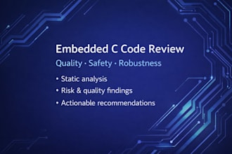 review your embedded c code for quality, safety and robustness