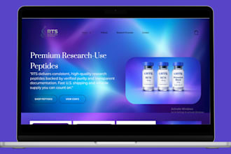 build peptide shopify store fda compliant peptide website research sarms peptide