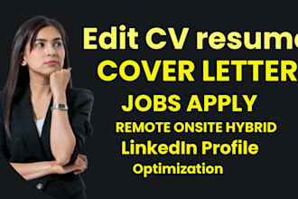 search and apply for remote jobs application edit CV resume onsite hybrid jobs