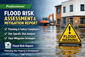 prepare a professional flood risk assessment fra mitigation report