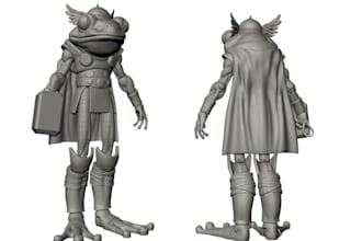 sculpt 3d miniature model,collectible sci fi model, stl printing,toy,dolls model