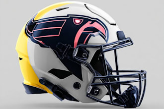 create a professional helmet for your fantasy football team
