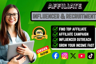 recruit real active affiliates for your affiliate program