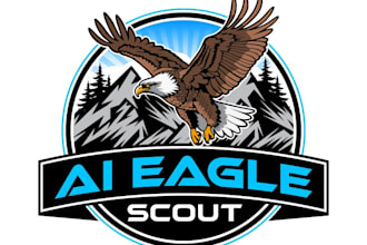 design unique eagle logo with free unlimited revisions