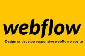design or develop responsive webflow website