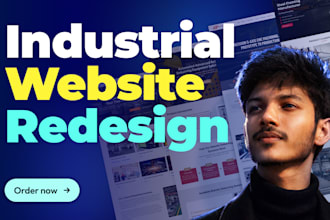 design or redesign a b2b industrial and manufacturing website UI UX