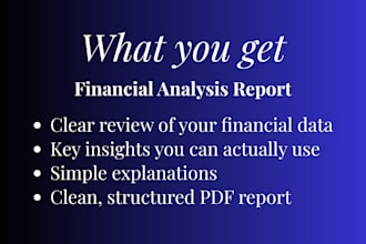 analyze your business financials and give insights