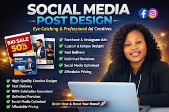 do social media advertising, facebook ads post instagram post carousel design