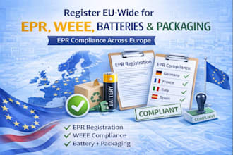 register you eu wide with epr, weee, batteries, packaging
