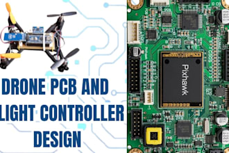design drone pcb, flight controller, autopilot, and pixhawk circuits