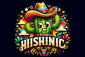 design skull mexican cactus fast food restaurant logo