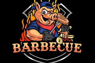 do high quality premium esport pig farm logo with t shirt design
