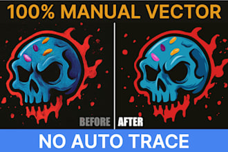 professionally vectorize illustrations and ai artwork