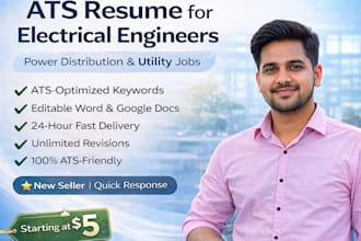 create ats resume for electrical engineers and utility jobs