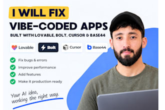 fix vibe coding  apps with lovable ai bolt cursor ai dev and base44