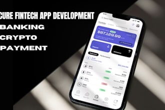develop secure fintech app, banking app, payment app, crypto wallet