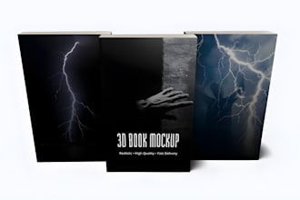 premium 3d book mockup design
