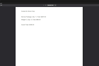create a ready to use PDF invoice generator in python