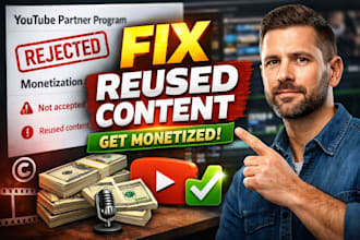fix reused content and monetization issue on youtube