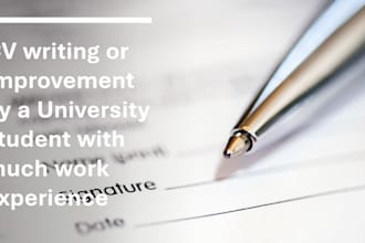 write or improve your professional CV or resume