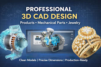 manufacturing ready 3d cad design and product modeling for industrial use expert