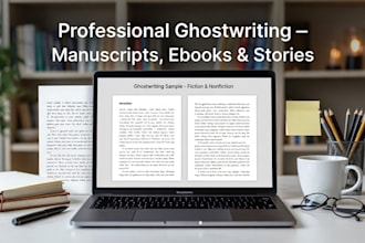 ghostwrite your memoir, self help, indie author biography, fiction fantasy ebook