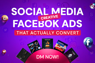 do social media advertising, facebook ads post, creative ad image and post