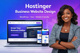 design and launch your hostinger business website with wordpress setup