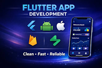 build a professional flutter mobile app with firebase or supabase
