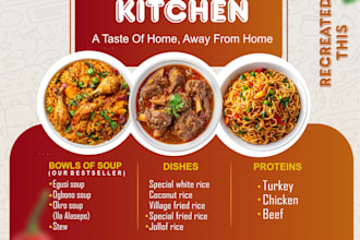 design a professional and clean flyers for you