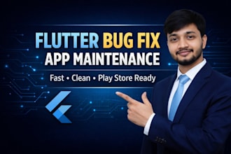 fix any flutter app bug or issue in 24 hours